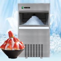 小型雪花制冰机20-500kg海鲜店冰粒机超市片冰机实验室火锅碎冰机|40kg雪花碎冰机