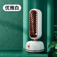 guman小风扇喷雾小空调夏天桌面便携式摇头小型电风扇台式usb迷你静音加湿器二合|[杏白]90°广角摇头?纳米冰雾.