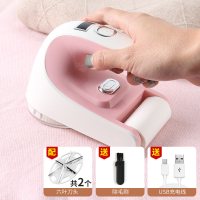 毛球修剪器家用衣服剃毛器衣物打刮吸毛机除毛器充电式去毛球神器|粉色充电款带粘毛器+1个备用六页刀头