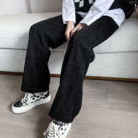 [春节不打烊]雪尼尔裤子高腰垂感春秋冬灯芯绒百搭宽松直筒小个