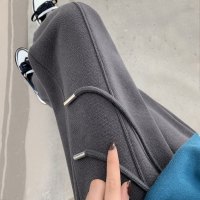 [春节不打烊]运动裤女2022新款高腰显瘦灰色小个子束脚裤秋冬季