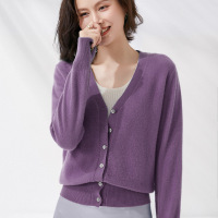 春季新款羊毛衫长袖针织开衫短款韩版外搭披肩毛衣大码羊毛薄外