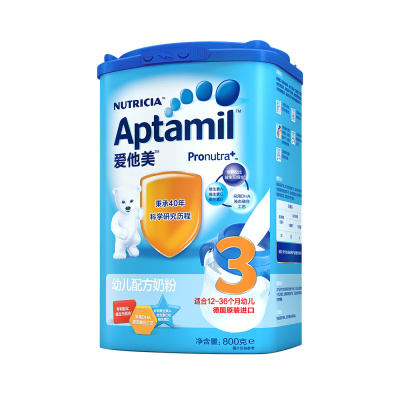 爱他美(Aptamil)3段800g*6罐 幼儿配方奶粉 适宜月龄1-3岁