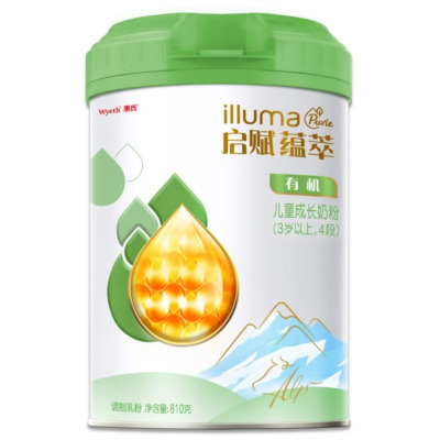 [21年2月产]惠氏启赋蓝钻4段)900g 儿童配方调制乳粉(3-7岁四段奶粉 惠氏启赋4段