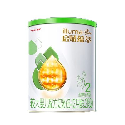 惠氏启赋蕴萃有机2段350g 惠氏启赋2段 婴幼儿宝宝配方奶粉比900g便携