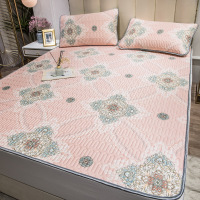 卡通凉感丝乳胶凉席冰丝席乳胶软席三件套1.8m/2.0m软席套件