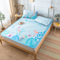 加厚大版卡通冰丝席三件套夏季凉席套件1.8米床席1.2米学生宿舍两件套席子空调席