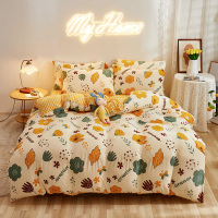 A类母婴级标准针织棉四件套 单人双人1.8m/2.0m学生宿舍床单被套1.2m三件套床上用品