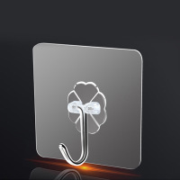 强力无痕挂钩透明粘钩地摊产品免打孔挂衣帽钩卫生间厨房粘胶钩子