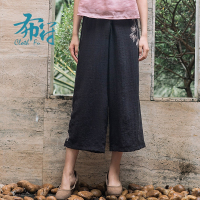 [特卖专区不退]春夏新款休闲裤宽松裤子女士复古气质百搭阔腿裤