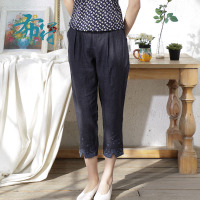 布符2020春夏新款原创气质时尚百搭直筒休闲宽松洋气显瘦女款裤子