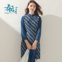 布符秋装新款中长款中式日常文艺时尚改良复古修身显瘦旗袍裙