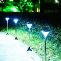 苏宁放心购 太阳能户外庭院灯家用超亮防水坪灯花园别墅景观地插灯LED路灯