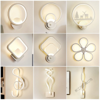 苏宁放心购 床头灯壁灯北欧卧室现代简约创意客厅led十字墙壁造型灯楼梯过道