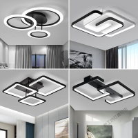 苏宁放心购 卧室灯led吸顶灯现代简约个性创意北欧大气温馨浪漫房间客厅