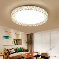 苏宁放心购 吸顶灯现代简约创意卧室灯温馨浪漫圆形小客厅灯大气鸟巢遥控灯具