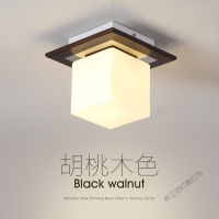 苏宁放心购 创意实木过道阳台灯现代中式led走廊玄关灯入户明装衣帽间吸顶灯