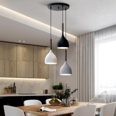 苏宁放心购 北欧餐厅吊灯三头现代简约创意个台灯具家用饭厅灯大气餐厅灯