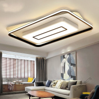 苏宁放心购 北欧后现代简约客厅灯大气长方形家用led吸顶灯温馨卧室灯创意餐厅灯具套餐 轻奢大客厅