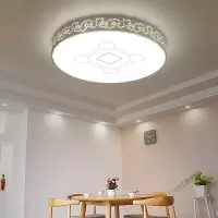 苏宁放心购 卧室灯吸顶灯卧室吸顶灯现代简约温馨浪漫圆形卧室灯具led房间灯