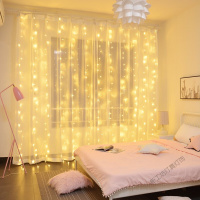 苏宁放心购 LED窗帘灯房间装饰小灯串卧室满天星彩灯节日瀑布挂灯彩灯闪灯串灯网红星星灯