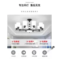 苏宁放心购 欧式吊灯客厅灯具现代简约北欧大气家用2020新款美式卧室餐厅灯饰