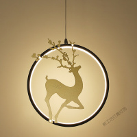 苏宁放心购 北欧小鹿吊灯创意个性卧室床头灯简约现代玄关入户过道吧台餐厅灯