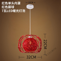 苏宁放心购 餐厅吊灯现代简约三头鸟笼灯创意个性过道阳台奶茶店办公室吧台灯