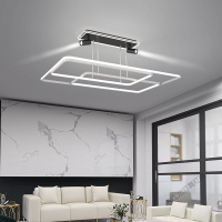 苏宁放心购 北欧客厅吊灯吸顶灯led创意个性铝材房间卧室灯简约现代网红灯具