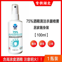 [现 货 速 发]100ml 消毒水75度酒精杀菌喷雾 消毒液