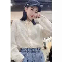 简洛卡2020春季柔光缎女士衬衫-J20200012