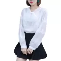 简洛卡2020春季柔光缎女士衬衫-J20200013