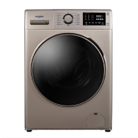 惠而浦(Whirlpool) TWF062204CRG 流沙金10公斤变频滚筒洗衣机 高温除螨&除菌液 顽渍净