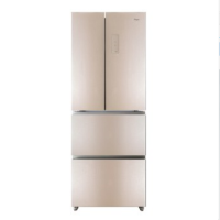 惠而浦冰箱BCD-423WMGBW波尔卡金 法式四门 423升 玻璃面板 PT冷触媒保鲜 变频压缩机 360度循环送风