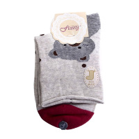 富熙R52178小熊圆点女棉袜（2双19.8元）