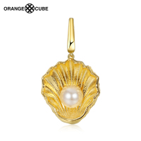 orangecube 深海之境系列 女士时尚饰品扇贝挂坠个性穿搭