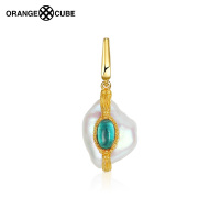 澳洲orange cube 深海之境系列 女士时尚饰品深海绿岛挂坠个性穿搭