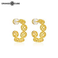 澳洲orange cube 幸运马蹄系列 女士时尚饰品星芒耳饰个性穿搭