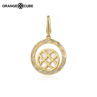 Orange Cube幸运马蹄系列星盘挂坠s925银吊坠k金饰品手链挂坠