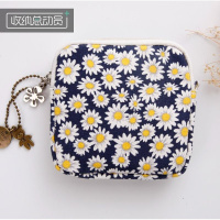 口罩袋子 便携上班轻便帆布小型女性卫生棉大容量布艺护垫淑女少