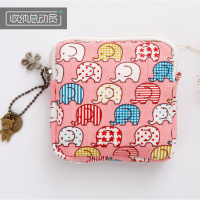 口罩袋子 便携图案护垫少女心小包包小型小清新姨妈巾布艺出游经