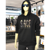 利郎男装专柜正品2019春潮款休闲卫衣19CTX0141Y 黑色