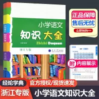 2023新版小学语文知识大全浙江专版人教部编版教材使用全国通用小学生一二三四五六年级小升初资料包大集 单本2023大开本