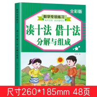 幼小衔接一年级借十法凑十法分解与组成专项训练本竖式计算描红本一课一练口算天天练幼儿园字启蒙 借十法凑十法