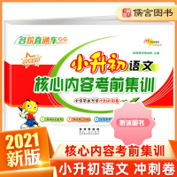 [精选好书 ] 小升初语文数学英语核心内容考前集训68所名校直通车小升初真题卷阅读理解专项训练练习册小学六年级毕业 语文