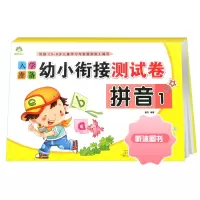 [精选好书 ] 爱德少儿入学准备幼小衔接测试卷拼音语言数学12幼升小衔接教材学前班语文拼音练习册试卷大班升一年级拼音拼