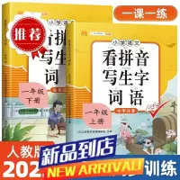一年级上下册看拼音写词语生字注音语文专项训练人教版同步练习册