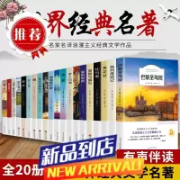 全20册世界二十大名著全套原著巴黎圣母院简爱海底两万里汤姆索亚历险记老人与海鲁滨逊漂流记名人传世界名著青少年中课外读物