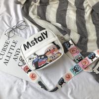 搞怪丑萌可爱小包包2019新款宽肩带斜挎包百搭学生卡通单肩蹦迪包