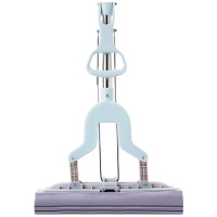  对折式挤水胶棉拖把送拖把头 家用免手洗清洁吸水海绵拖布